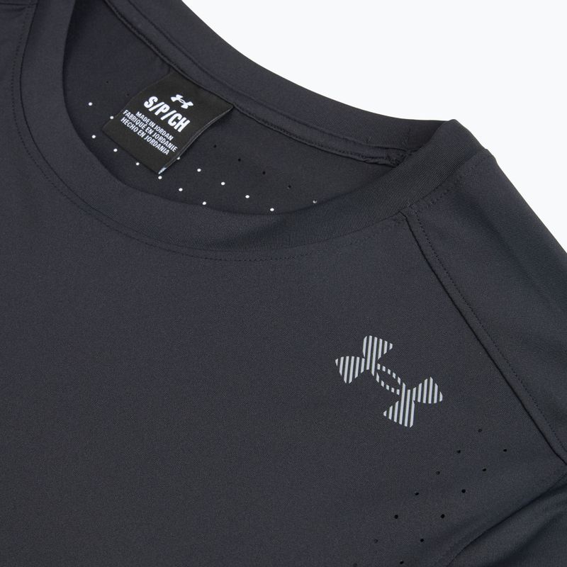 Tricou de alergare pentru bărbați Under Armour Velociti Pro black/black/metallic silver 3