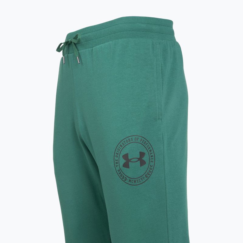 Pantaloni pentru bărbați Under Armour Rival LW Graphic Jogger rack green/black 3