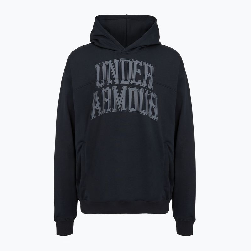 Bluză pentru bărbați Under Armour Rival LW Graphic Hoodie black/black 4