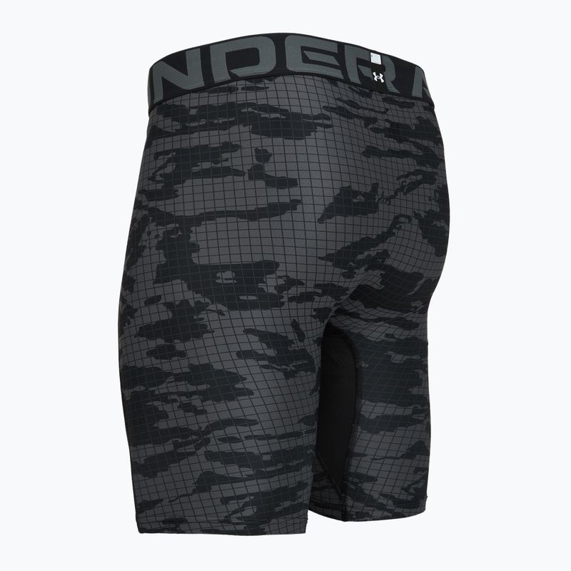Pantaloni scurți de antrenament pentru bărbați Under Armour HG Printed Long Short black/castlerock/white 4