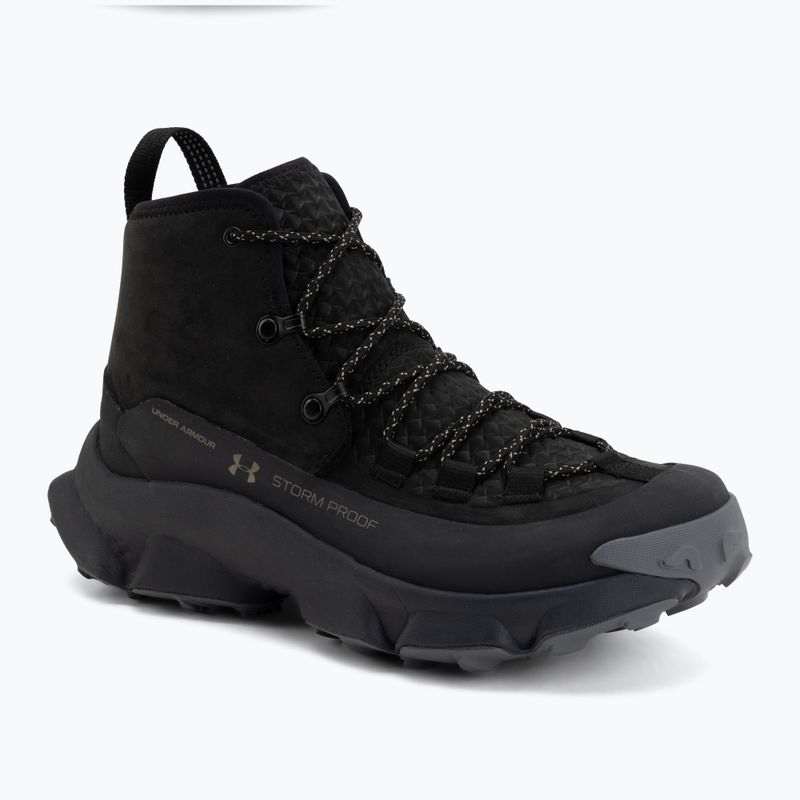 Încălțăminte de trekking pentru bărbați Under Armour Charged Expanse Mid LTHR WP Black/Anthracite/Bayou