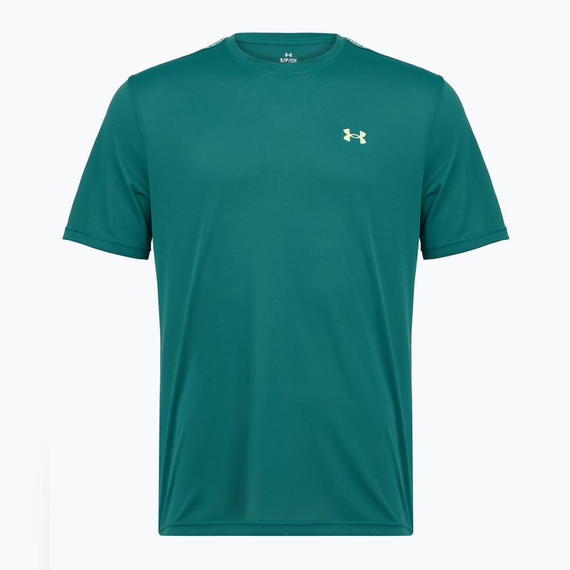 Tricou de antrenament pentru bărbați Under Armour Tech Taping rack green/fade green 4