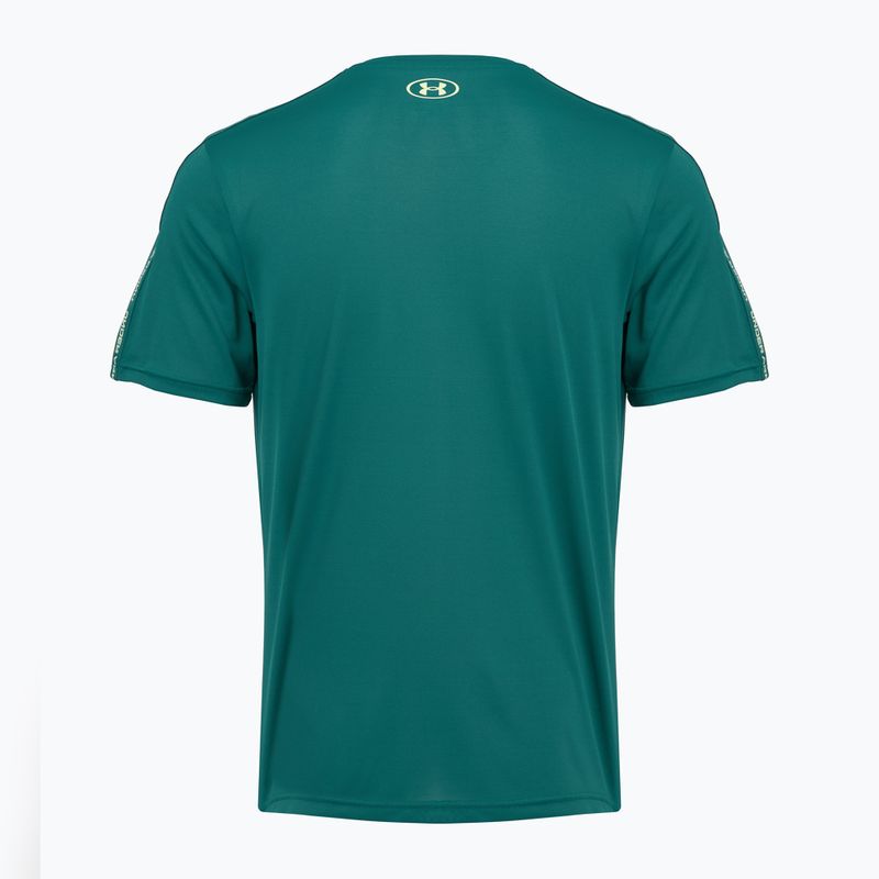 Tricou de antrenament pentru bărbați Under Armour Tech Taping rack green/fade green 5