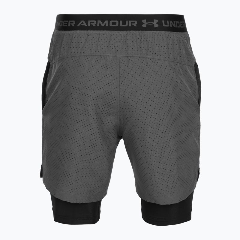 Pantaloni scurți de antrenament pentru bărbați Under Armour Vanish Woven 2.0 2IN1 Shorts castlerock/black 6