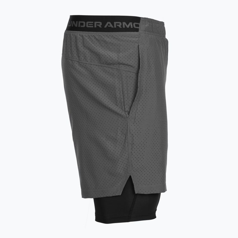 Pantaloni scurți de antrenament pentru bărbați Under Armour Vanish Woven 2.0 2IN1 Shorts castlerock/black 7