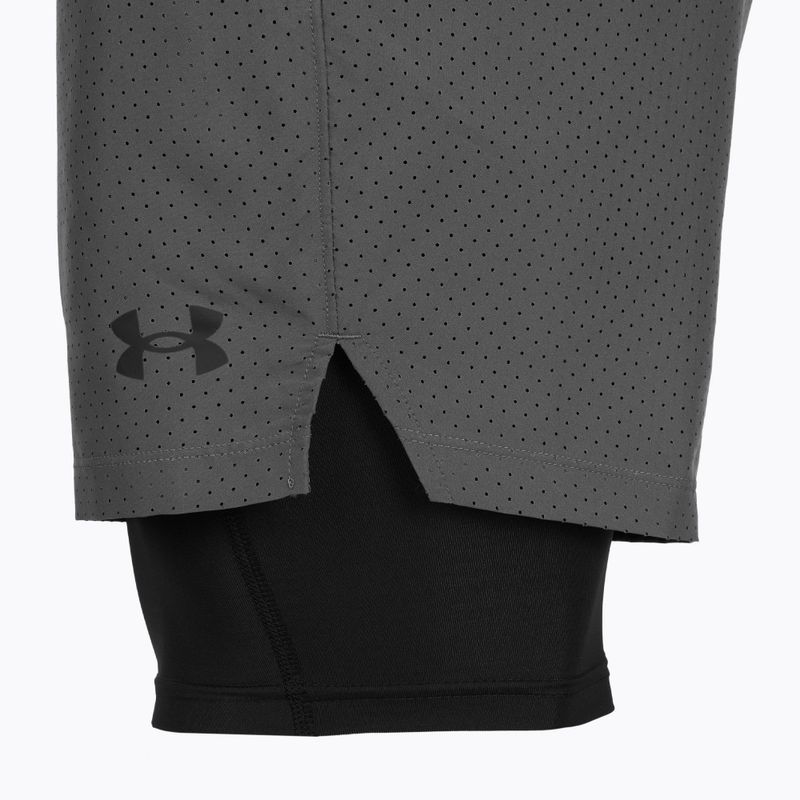 Pantaloni scurți de antrenament pentru bărbați Under Armour Vanish Woven 2.0 2IN1 Shorts castlerock/black 8