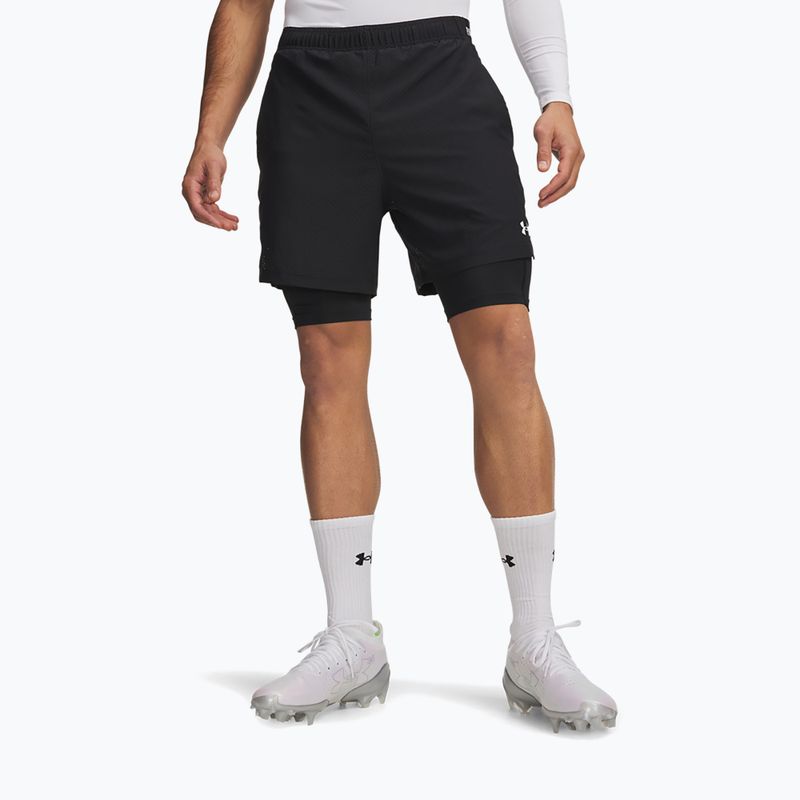 Pantaloni scurți de antrenament pentru bărbați Under Armour Vanish Woven 2.0 2IN1 Shorts black/white