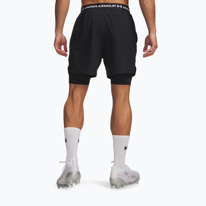 Pantaloni scurți de antrenament pentru bărbați Under Armour Vanish Woven 2.0 2IN1 Shorts black/white 3