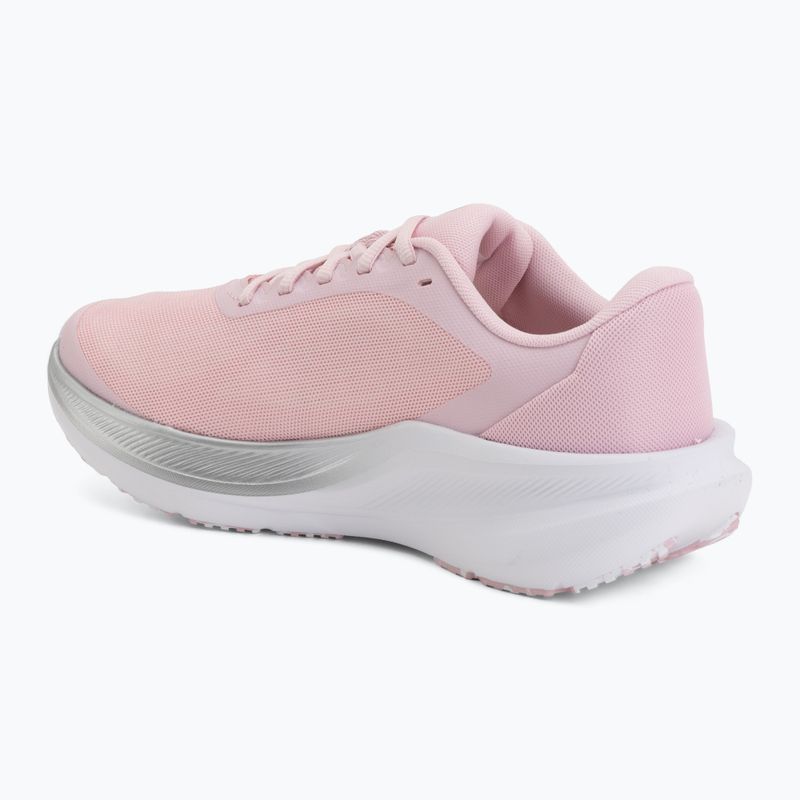 Încălțăminte de alergare pentru femei Under Armour Chase prime pink/metallic silver/white 3