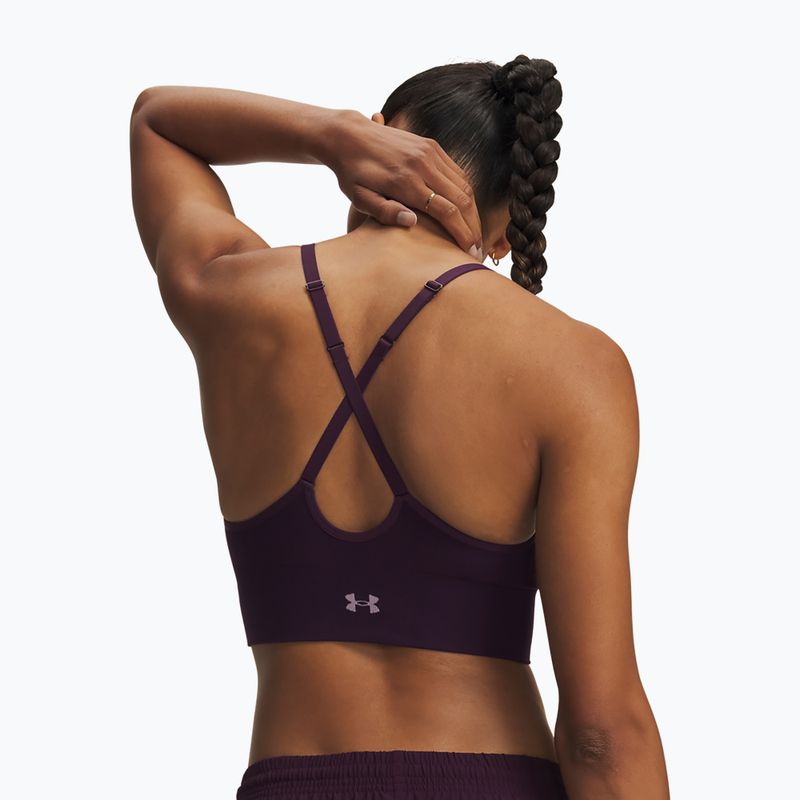 Sutien de antrenament Under Armour Vanish Seamless Low purple echo/mauve pink 2