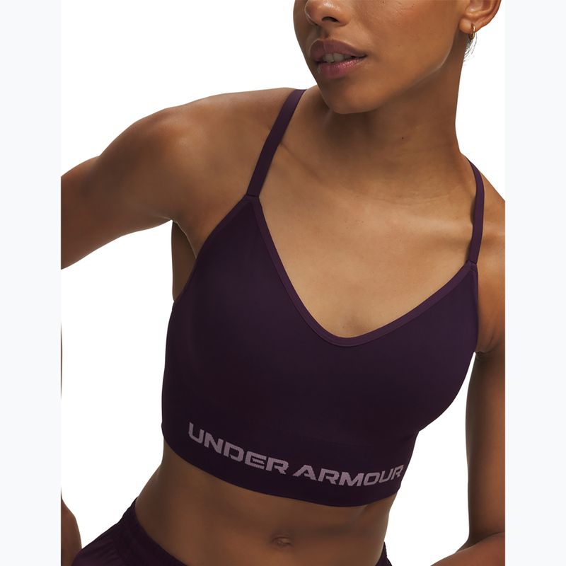 Sutien de antrenament Under Armour Vanish Seamless Low purple echo/mauve pink 3