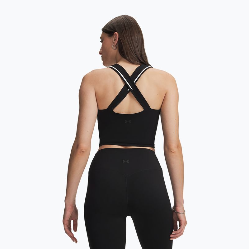 Tricou de antrenament pentru femei Under Armour Meridian Contour Tank ultimate black/white/ultimate black 2