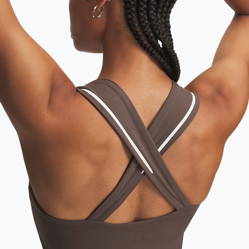 Tricou de antrenament pentru femei Under Armour Meridian Contour Tank peppercorn/white/peppercorn 3
