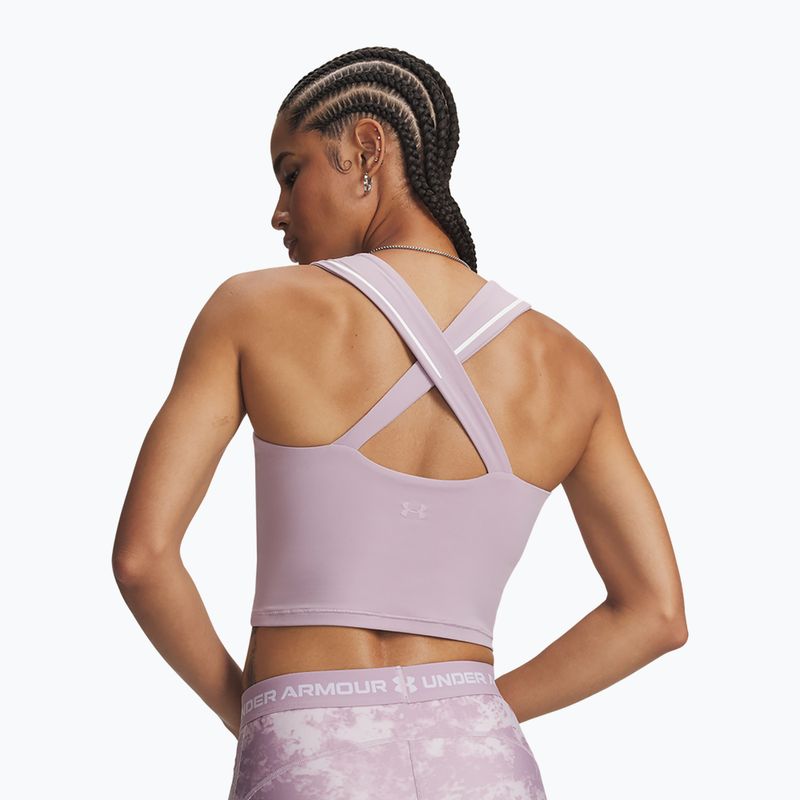 Tricou de antrenament pentru femei Under Armour Meridian Contour Tank mauve pink/white/mauve pink 2