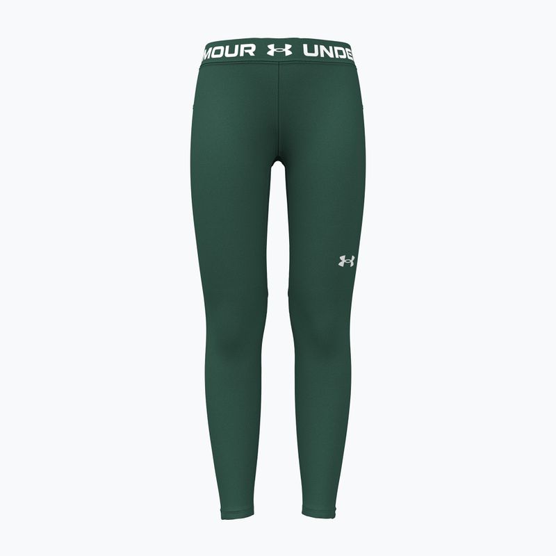 Colanți pentru copii Under Armour HeatGear Leggings campus ivy/white