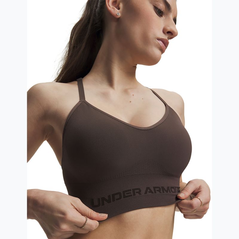 Sutien de antrenament Under Armour Vanish Seamless Low peppercorn/kona brown 3