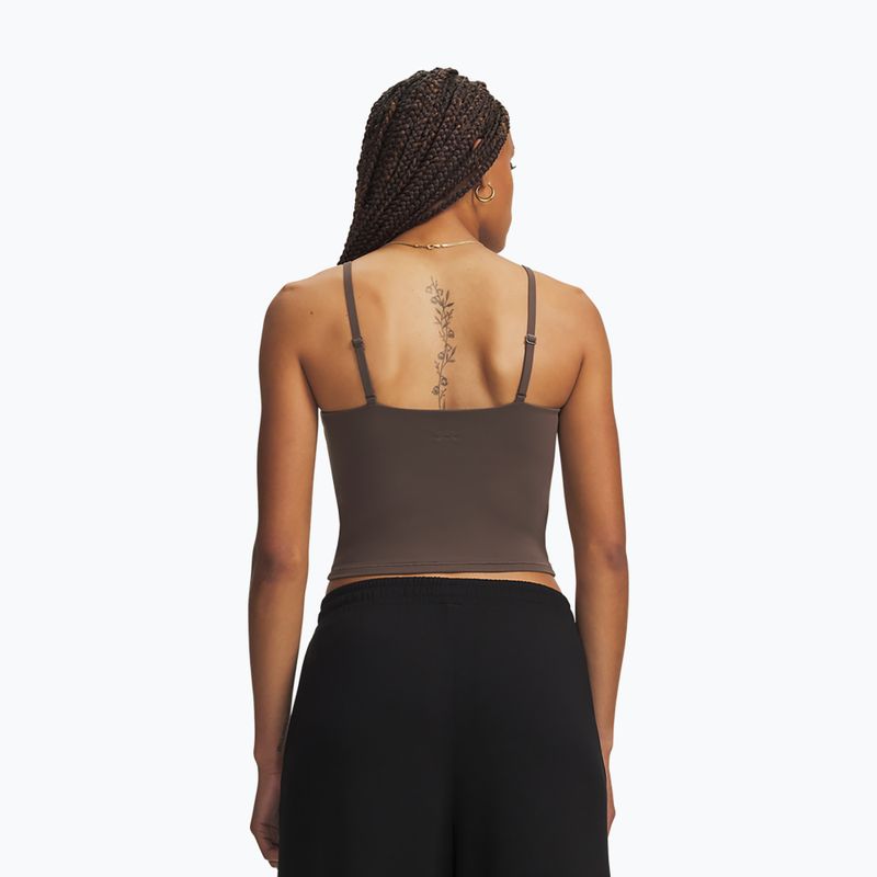 Tricou de antrenament pentru femei Under Armour Meridian Support Tank peppercorn/peppercorn 2