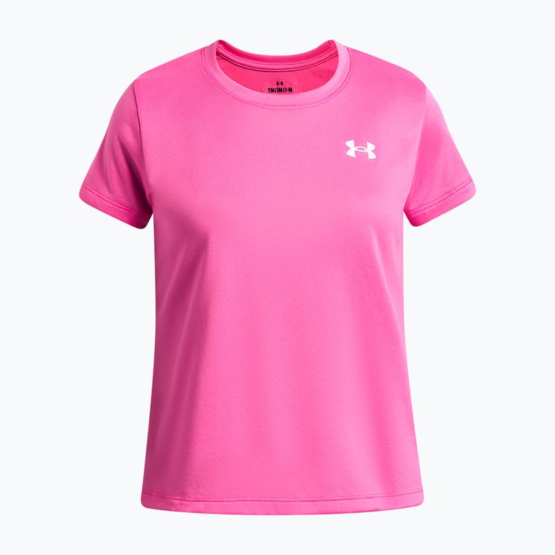 Tricou de antrenament pentru copii Under Armour Tech SSC SS pink frenzy/white