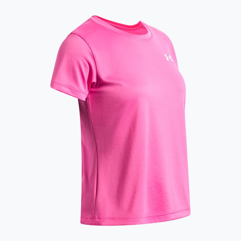 Tricou de antrenament pentru copii Under Armour Tech SSC SS pink frenzy/white 3