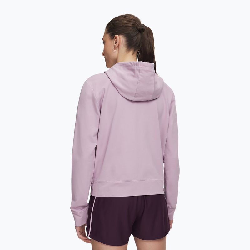 Bluză pentru femei Under Armour Sport Terry FZ mauve pink/white 2