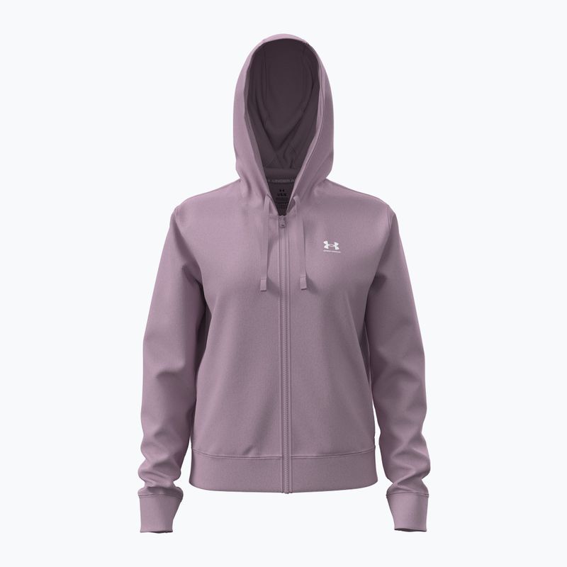 Bluză pentru femei Under Armour Sport Terry FZ mauve pink/white 4