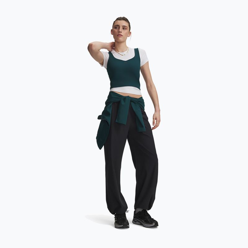 Pantaloni de antrenament pentru femei Under Armour Rival Woven Core Pants black/white 2