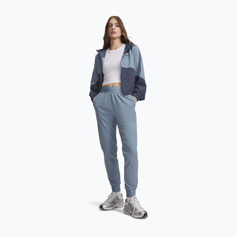 Pantaloni de antrenament pentru femei Under Armour Sport High Rise Woven Pant blue wind/black 2