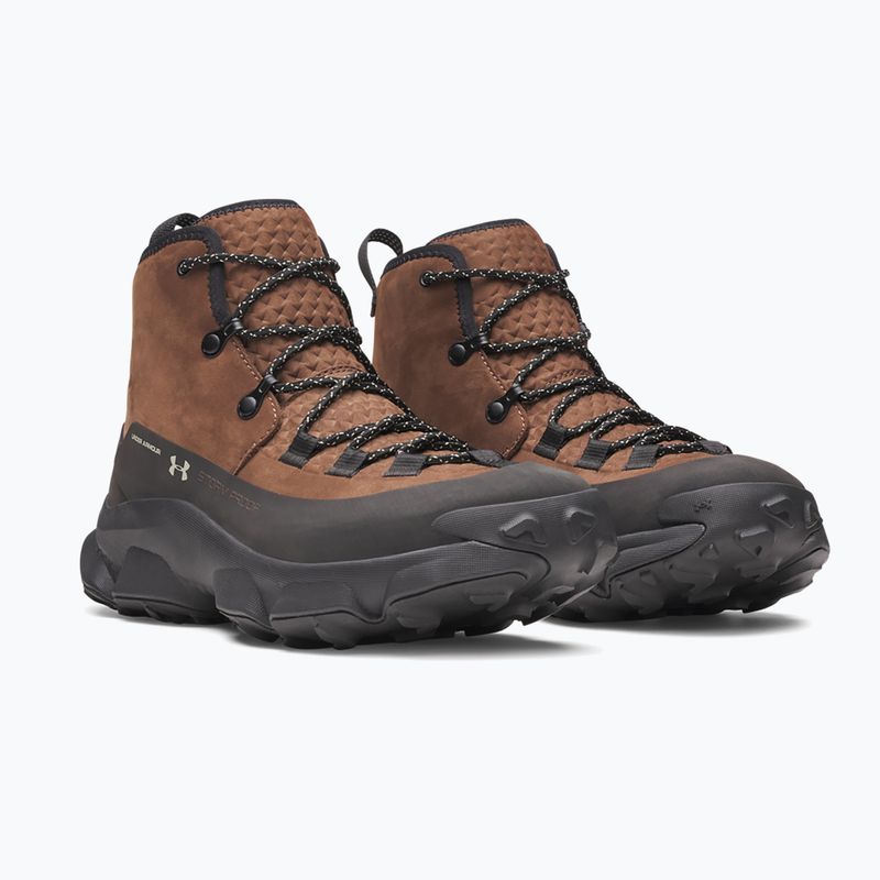 Încălțăminte de trekking pentru bărbați Under Armour Charged Expanse Mid LTHR WP Incense Brown/Black/Khaki Base 2