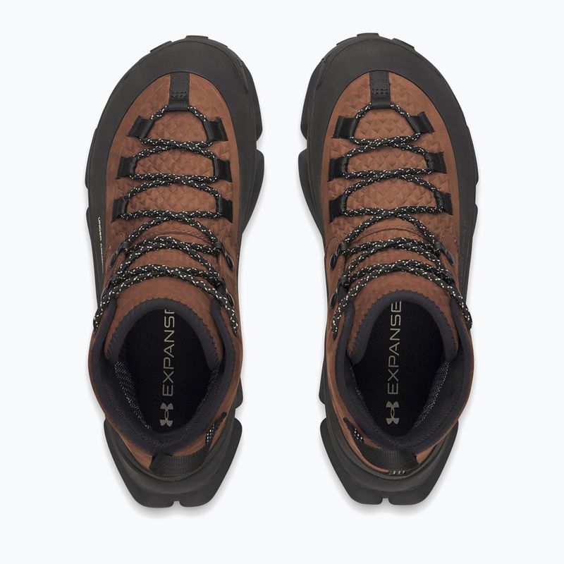Încălțăminte de trekking pentru bărbați Under Armour Charged Expanse Mid LTHR WP Incense Brown/Black/Khaki Base 3