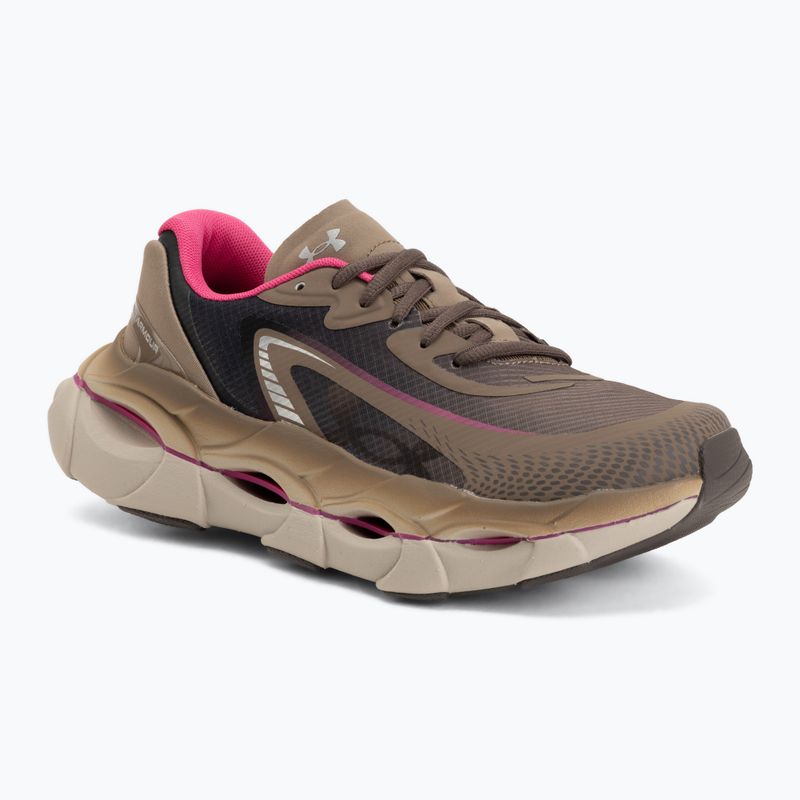 Încălțăminte de alergare pentru femei Under Armour Halo Racer 2 desert taupe/virtual pink/peppercorn