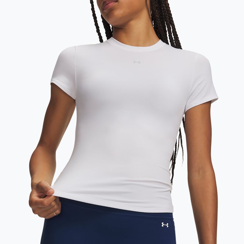 Tricou de antrenament pentru femei Under Armour Motion Fitted SS white/halo gray 3