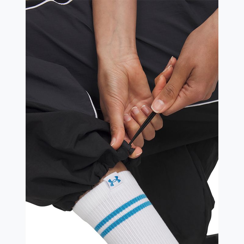 Pantaloni pentru femei Under Armour Unstoppable Woven Wind ultimate black/anthracite/anthracite 4