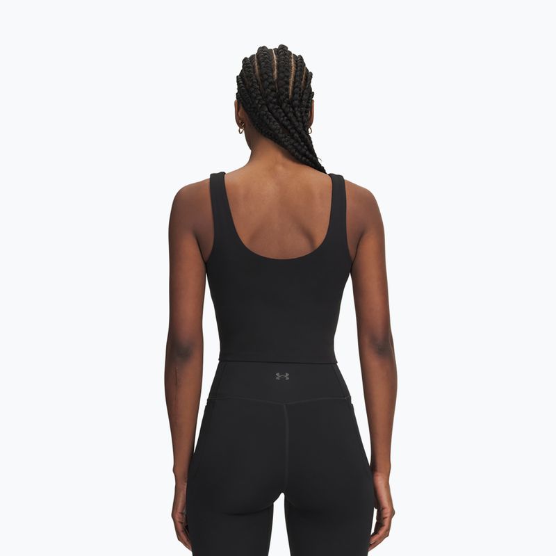 Tricou de antrenament pentru femei Under Armour Motion Tank ultimate black/white 2
