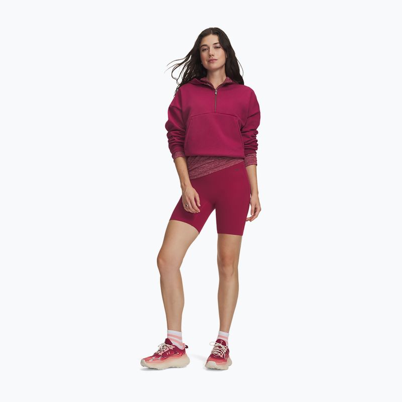 Pantaloni scurți de antrenament pentru femei Under Armour Motion Bike Shorts claret/ox blood 2