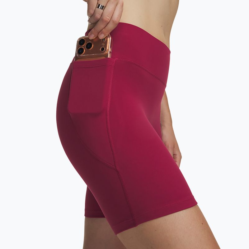 Pantaloni scurți de antrenament pentru femei Under Armour Motion Bike Shorts claret/ox blood 4