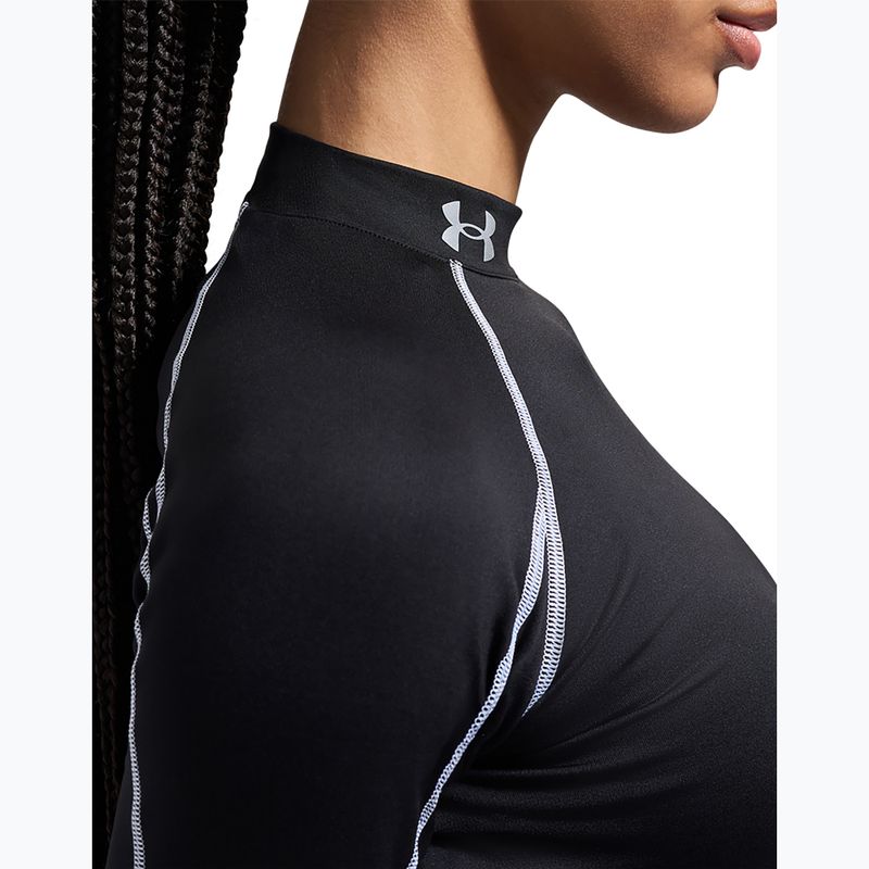 Longsleeve de antrenament pentru femei Under Armour ColdGear Elite Mock ultimate black/reflective 8
