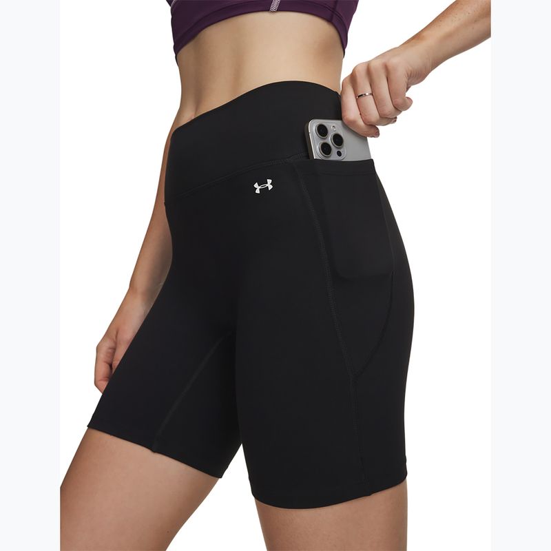 Pantaloni scurți de antrenament pentru femei Under Armour Motion Bike Shorts ultimate black/white 4