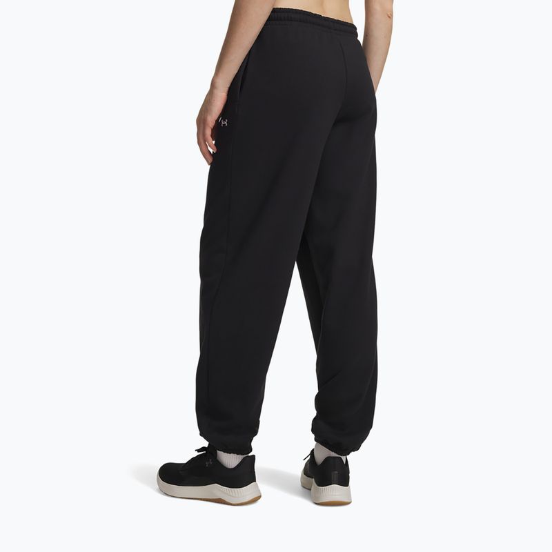 Pantaloni pentru femei Under Armour Icon Fleece Gym Pant ultimate black/white 3