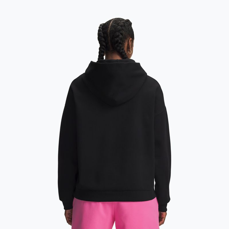 Bluză pentru femei Under Armour Icon Fleece Hoodie ultimate black/white 2