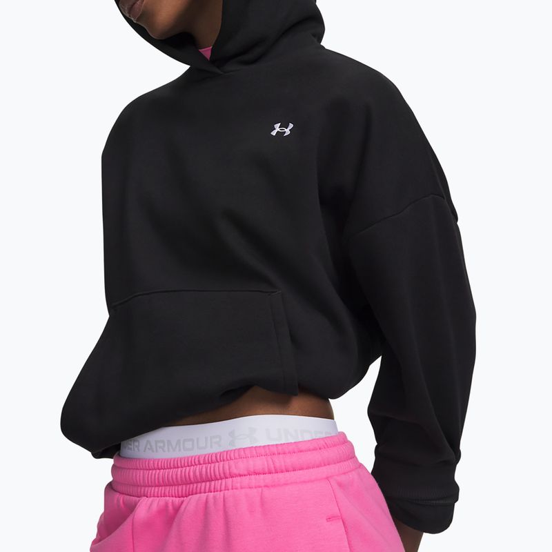 Bluză pentru femei Under Armour Icon Fleece Hoodie ultimate black/white 3