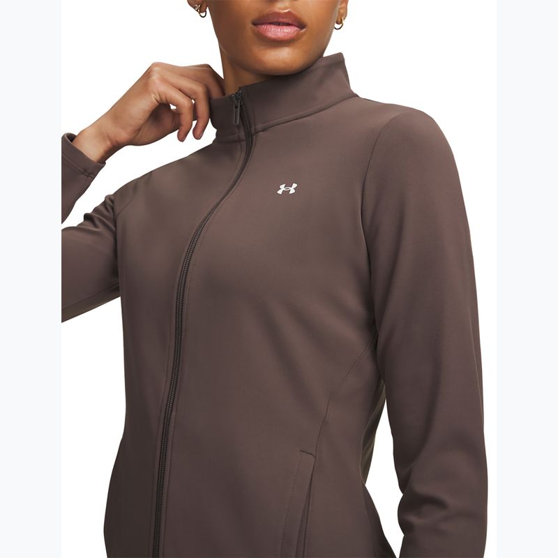 Bluză de antrenament pentru femei Under Armour Motion peppercorn/white 3