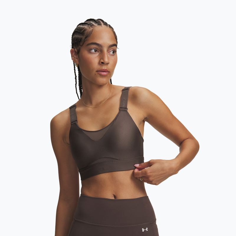 Sutien de antrenament Under Armour Infinity High 2.0 peppercorn/peppercorn