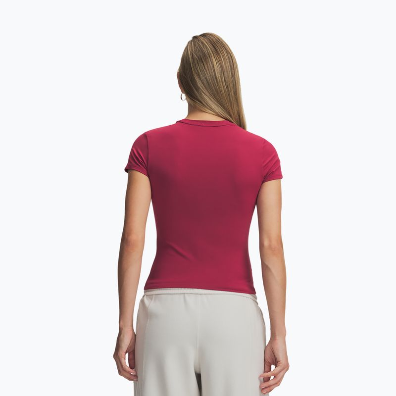 Tricou de antrenament pentru femei Under Armour Motion Fitted SS claret/ox blood 2