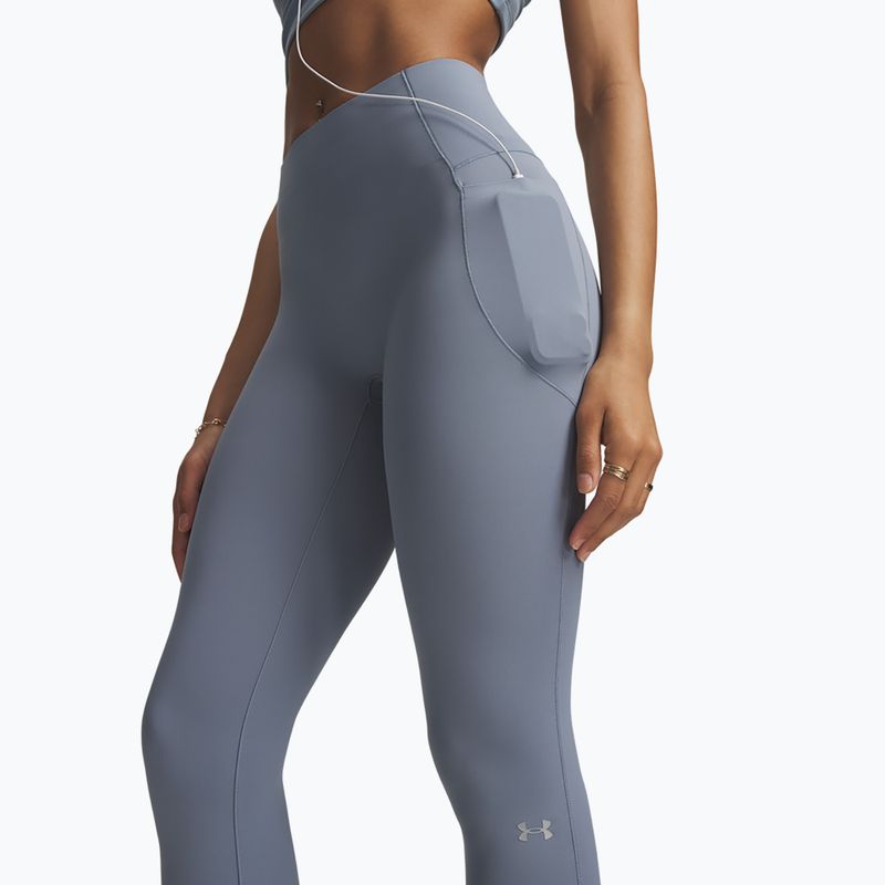 Colanți de antrenament pentru femei Under Armour Vanish Elite Leggings blue wind/metallic silver 4