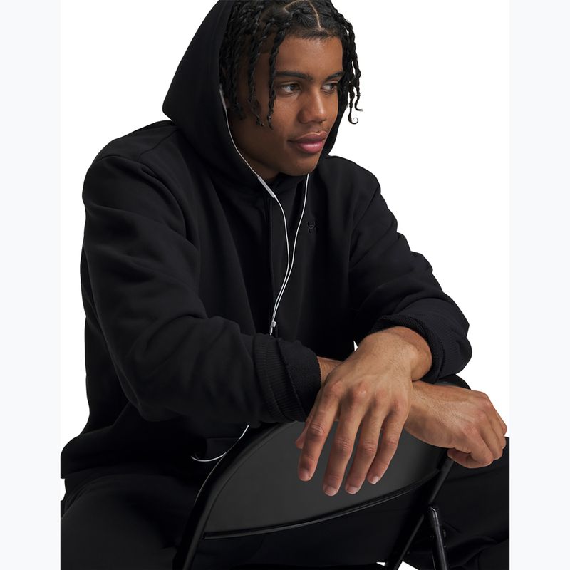 Bluză pentru bărbați Under Armour Icon Heavyweight Terry Hoodie ultimate black/ultimate black 3
