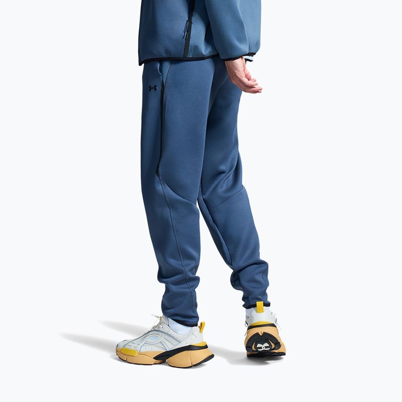 Pantaloni pentru bărbați Under Armour Unstoppable Fleece Jogger Downpour Gray/Black 4