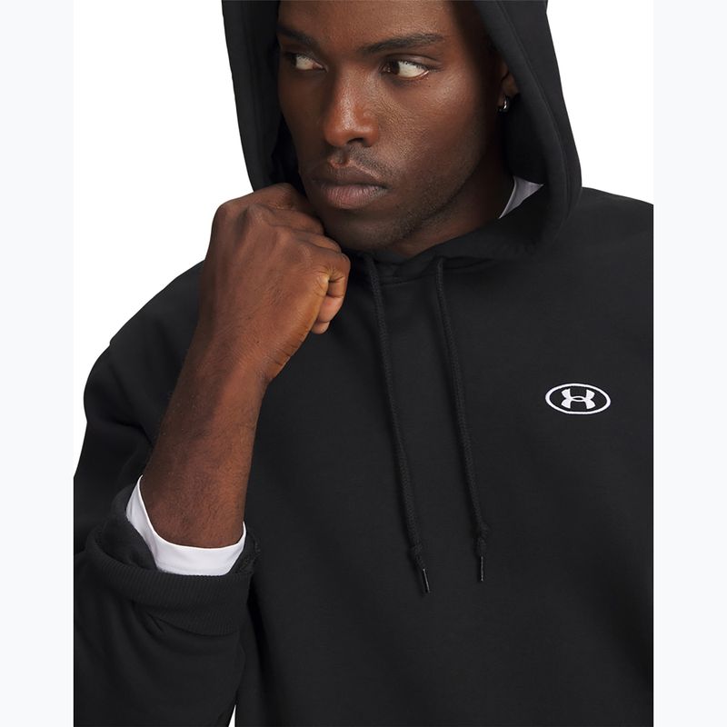 Bluză pentru bărbați Under Armour Rival Fleece Hoodie ultimate black/white 3
