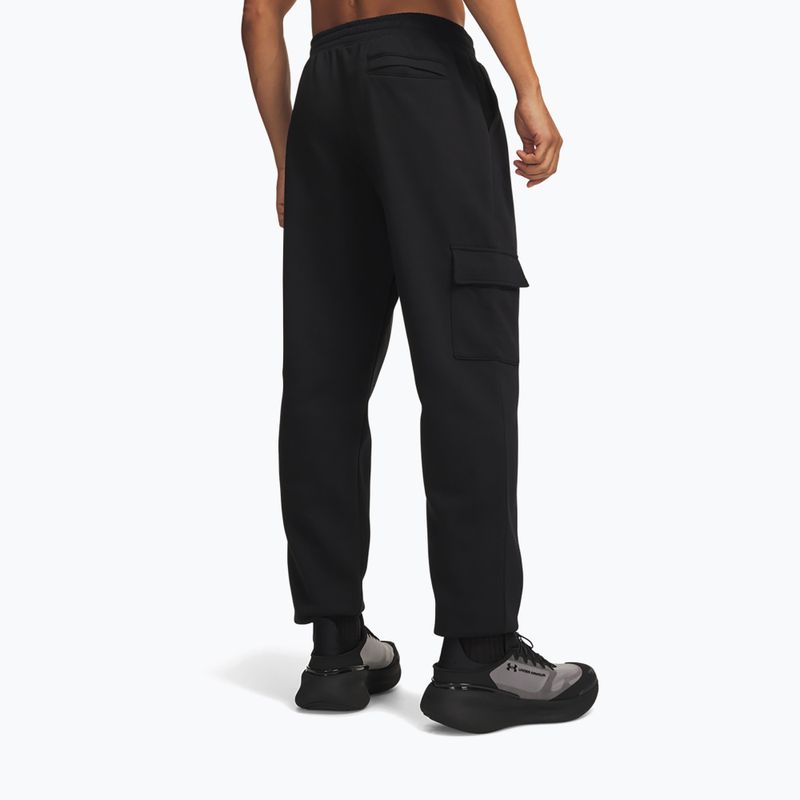 Pantaloni pentru bărbați Under Armour Rival Fleece Cargo ultimate black/white 3