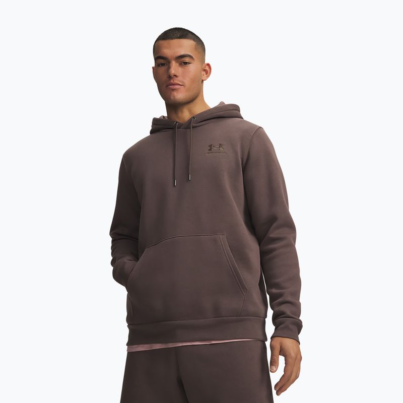 Bluză pentru bărbați Under Armour Essential Fleece Hoodie peppercorn/peppercorn