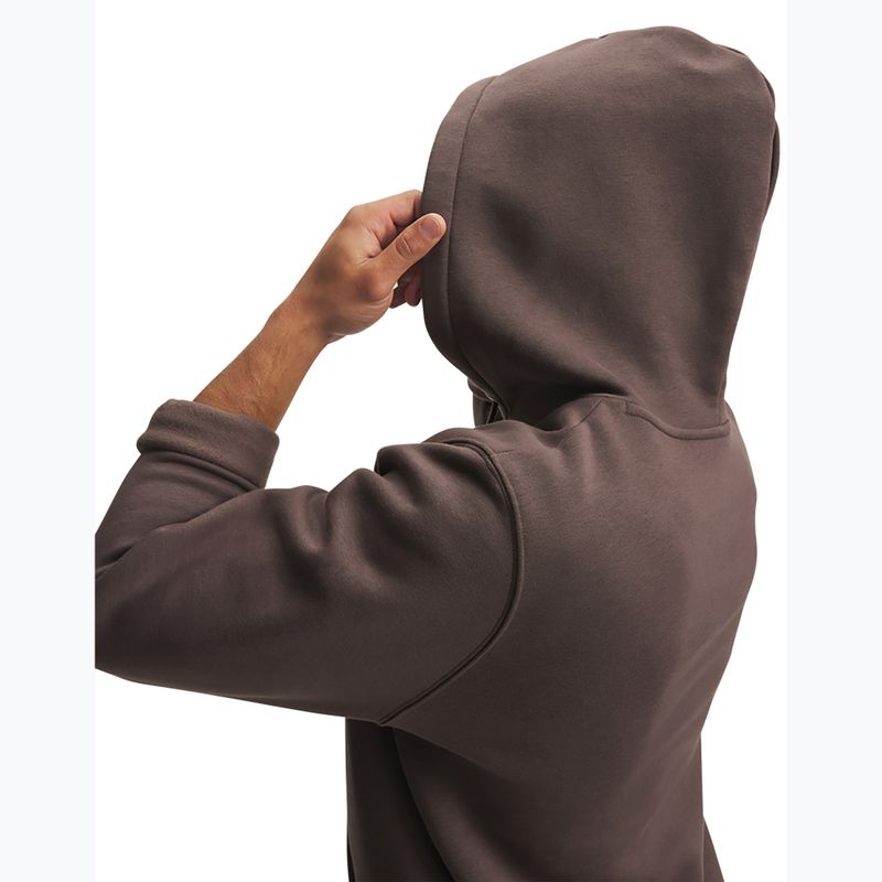 Bluză pentru bărbați Under Armour Essential Fleece Hoodie peppercorn/peppercorn 3